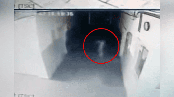 La cámara de seguridad captó al fantasma.