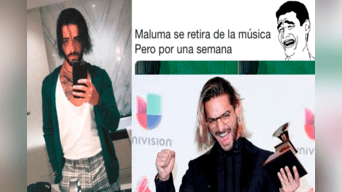 Maluma anunció que se retiraba temporalmente de los escenarios y los usuarios reaccionaron con divertidos memes.