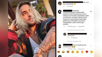 Maluma quiso lucir sexy en la cama, pero fans dudan de su orientación sexual y lo detruyen. 
