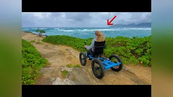 Youtuber fabrica "silla de ruedas todoterreno" para su novia y ahora las vende en masa (VIDEO)