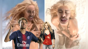 Neymar se transforma en Shakira y