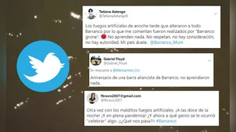 'Barranco' se vuelve tendencia en Twitter por la explosión de fuegos artificiales