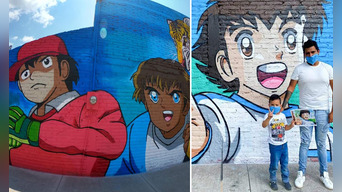 Crean mural de 'Los Súper Campeones' en México y se vuelve viral (FOTOS)