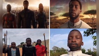 Niños nigerianos recrean 'Black Panther' y rinden tributo a Chadwick Boseman