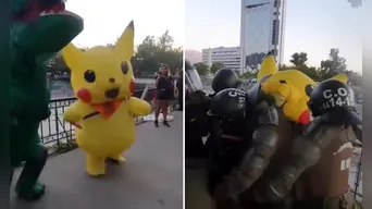 Autoridades chilenas detienen a la 'Tía Pikachu'.