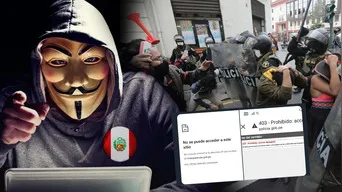 Anonymous hackeó y puso fuera de circulación web de la PNP tras acusaciones de represión policial