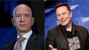 Elon Musk ha logrado superar a Jeff Bezos en el Billionaire's Index de Bloomberg  y se ha convertido en el hombre más millonario del planeta./Fuente: Composición.