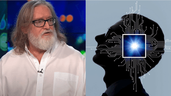 Gabe Newell brindó su visión y esperanza para el futuro de los videojuegos con una interfaz que conecte el cerebro y las computadoras./Fuente: Composición.