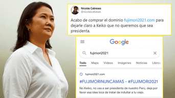 Joven compra el dominio 'Fujimori 2021' y se vuelve viral en redes.