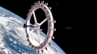 Voyager Station será una lujosa y gigantésca estación espacial convertida en hotel para los huéspedes que quieran -y puedan- costear una de sus habitaciones./Fuente: Orbital Assembly Corporation.