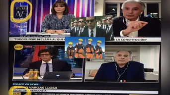 Álvaro Vargas Llosa recibe varios memes por aparecer en 2 entrevistas al mismo tiempo