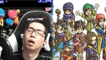 El streamer japonés Akino logró completar los 11 videojuegos principales de Dragon Quest tras una sesión de más de 85 horas./Fuente: Composición.