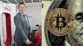 Elon Musk confirmó que su compañía de autos eléctricos ya no aceptará BItcoin por su efecto negativo en el medio ambiente./Fuente: Composición.