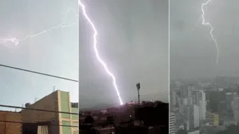 La tormenta eléctrica que se presentó hoy en Lima ha provocado confusión entre los ciudadanos que emplean términos equivocados para referirse a este fenómeno climatológico./Fuente: La República.