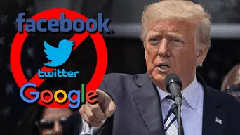 Donald Trump acusó a los gigantes tecnológicos de censura