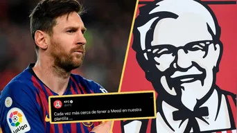 KFC “espera” tener pronto a Messi en su plantilla con divertida foto | Foto: AFP/FKC