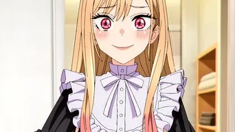 Erika Langarica, actriz de doblaje, se disfraza de Marin Kitagawa. Foto: captura de Crunchyroll