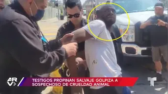 Estados Unidos: Ciudadanos golpean a hombre que maltrataba a un perrito / Foto: Captura Telemundo
