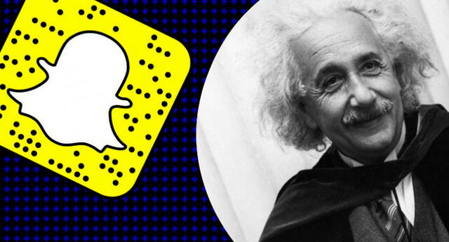 Albert Einstein ‘apareció’ en Snapchat y miles de cibernautas enloquecen con su filtro