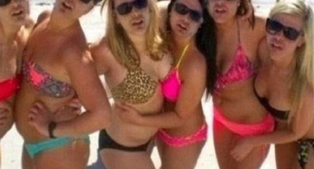 La foto en bikini de estas chicas es viral, hay una ilusión óptica que pocos pueden ver