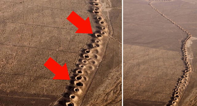 ¿Por qué los persas hicieron agujeros en medio del desierto?