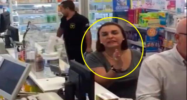 Viral: Mujer hace un escándalo porque una extranjera la atendió en una farmacia