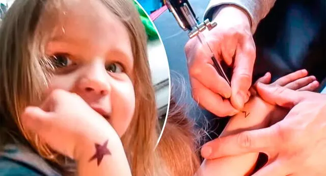 Critican a artista por tatuar a una niña de 3 años, él se defiende así 