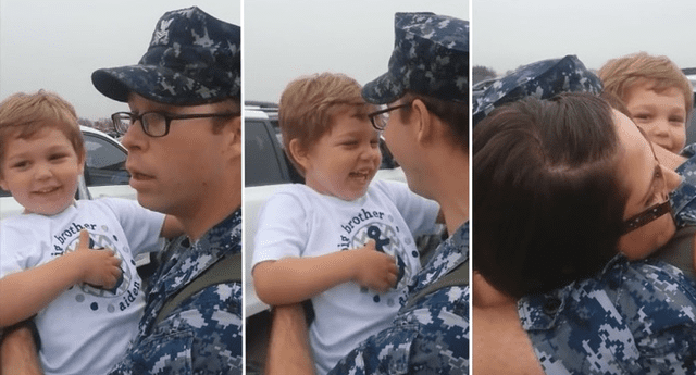 El marino terminó llorando junto a su esposa al enterarse del engaño