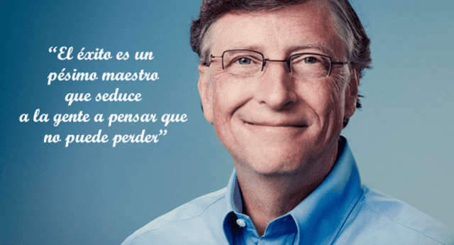 El millonario y exitoso Bill Gates.