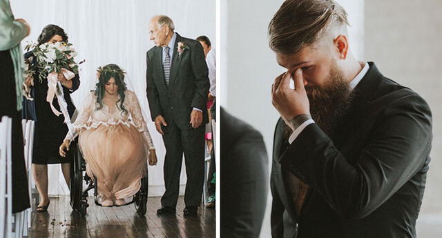 Pasó toda su vida con una silla de ruedas, pero para su boda decidió cambiar 