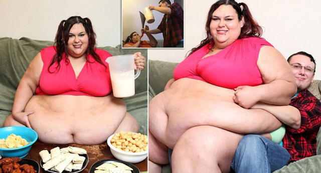 Se alimenta con 8 000 calorías diarias y quiere ser la mujer más gorda del mundo