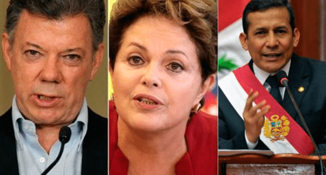 Presidentes de México, Chile y Perú
