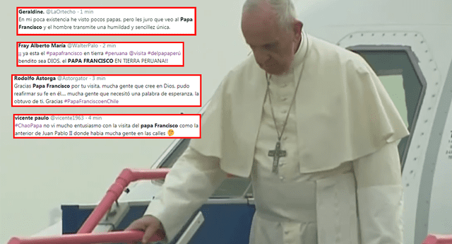 El Papa Francisco ya está en tierra peruana.