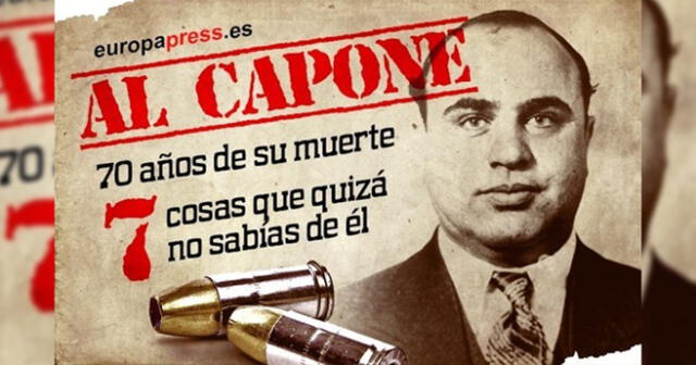 'Al Capone' fue uno de los primeros enfermos con sífilis en ser tratado con penicilina.