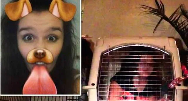 Un padre encierra a su hija en jaula por su adicción a filtro de Snapchat