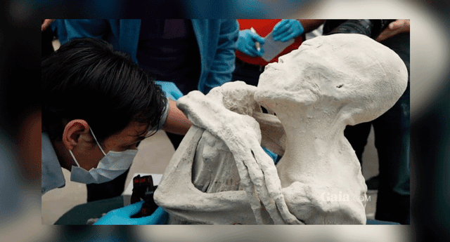 La momia, bautizada como "María" fue encontrada el año pasado cerca de las líneas de nazca