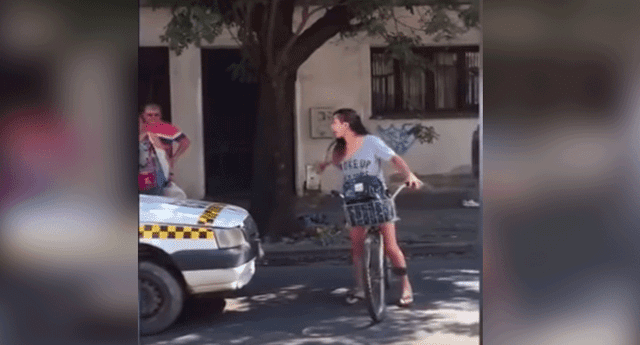 Las imágenes del enfrentamiento entre la joven y el taxista han dado la vuelta al mundo
