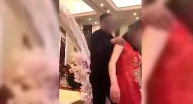 Su desafortunada acción desató el caos en la boda.