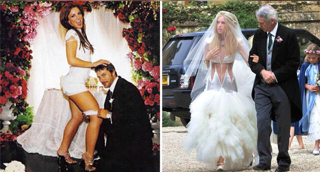 Boda real: Los 10 peores vestidos de novia de las famosas | Celebridades |  Curiosidades | Aweita La República