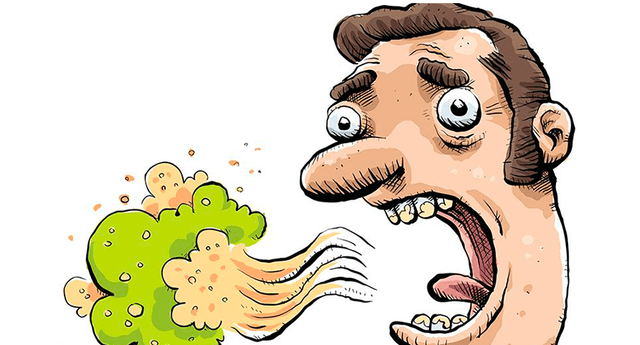El mal aliento se genera por la acumulación de bacterias en las encías, dientes y lengua. 