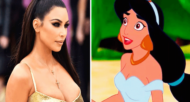 Kim Kardashian se transformó en la princesa Jasmine y sorprendió a más de uno