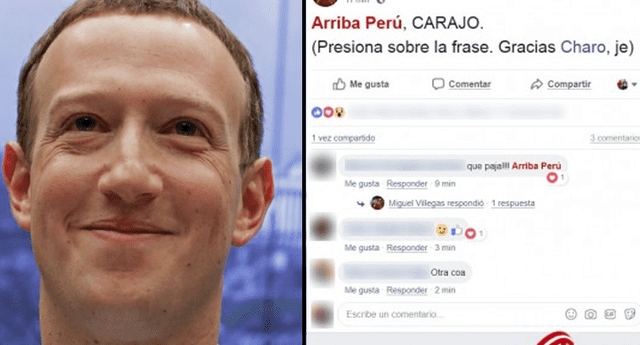 Mark Zuckerberg sorprendió a los hinchas peruanos. 