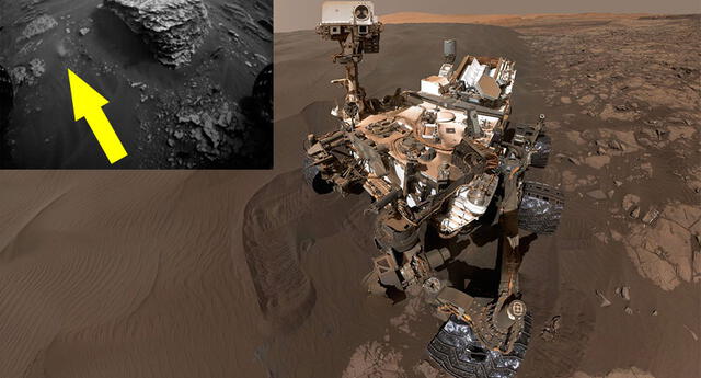 El robot de la NASA captó raros movimientos en tierras marcianas.