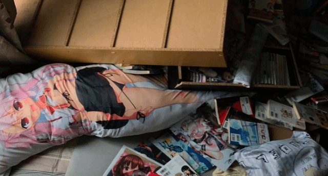 Japones dejó al descubierto su colección de ánime porno tras fuerte sismo en Osaka, Japón
