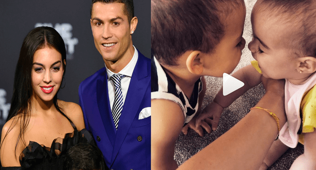 Novia de Ronaldo compartió tierno momento de sus mellizos 