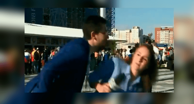 Periodista brasileña fue abordada por un hombre que intentó besarla  mientras ella se encontraba transmitiendo en vivo