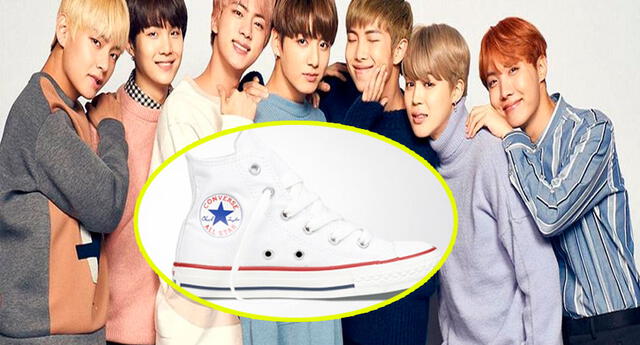 Mira cómo lucirán las zapatillas de Converse inspiradas en BTS.