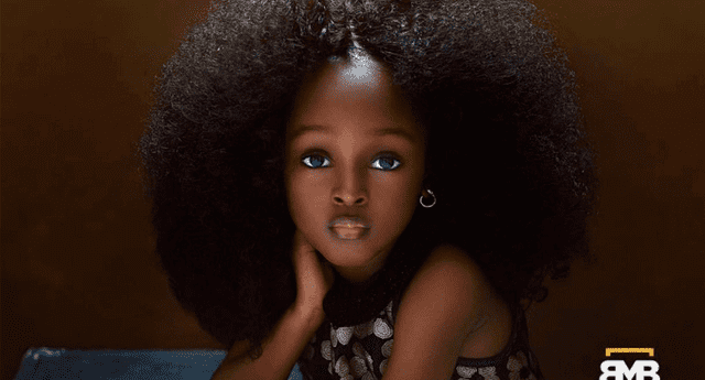 Jare, una nigeriana de 4 años, es considerada como la niña más hermosa del mundo