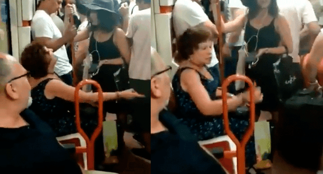Española armó discusión dentro de metro por impedir que niña inmigrante se siente