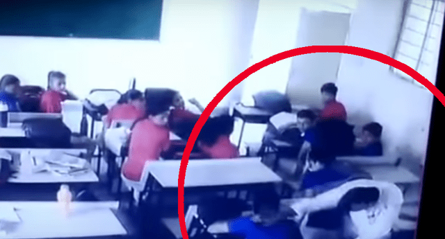 Alumno fue agredido salvajemente por su profesor. 